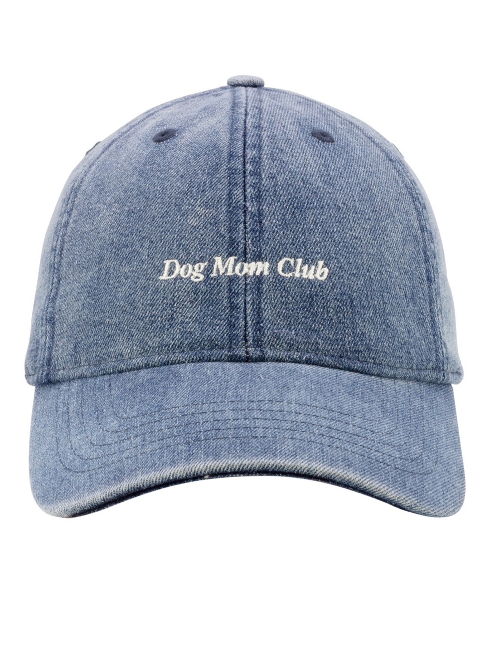 Dog Mom Club Baseball Hat for Women – Soft Washed Denim by Time and Tru